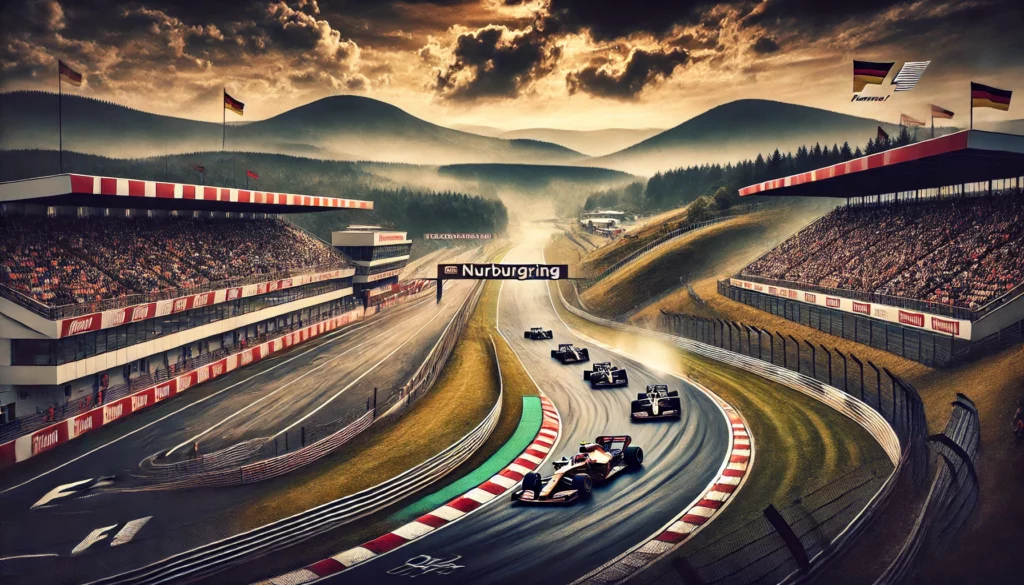 Nurburgring F1, des formule 1 en course sur le Nurburgring